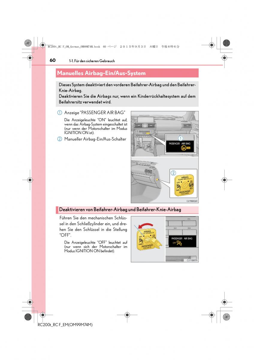 Lexus RC Handbuch / page 60