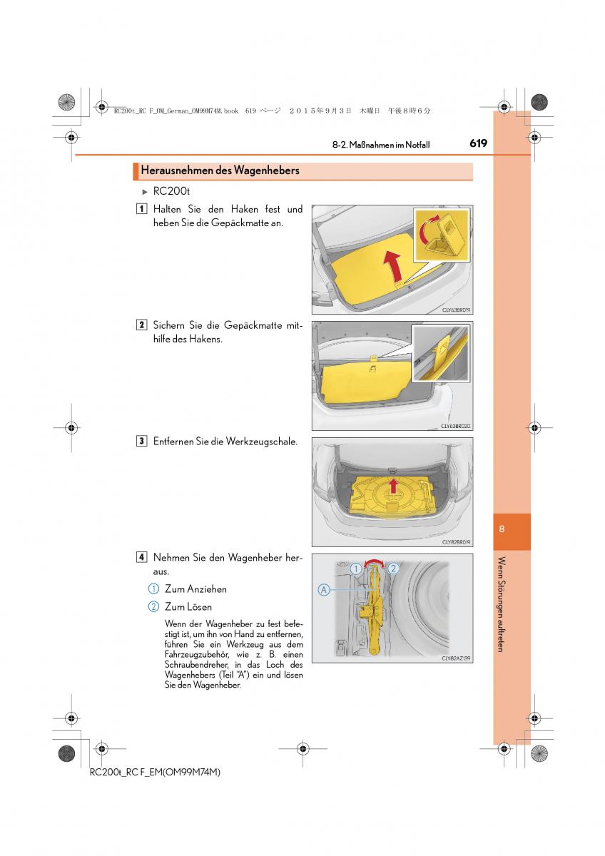Lexus RC Handbuch / page 619