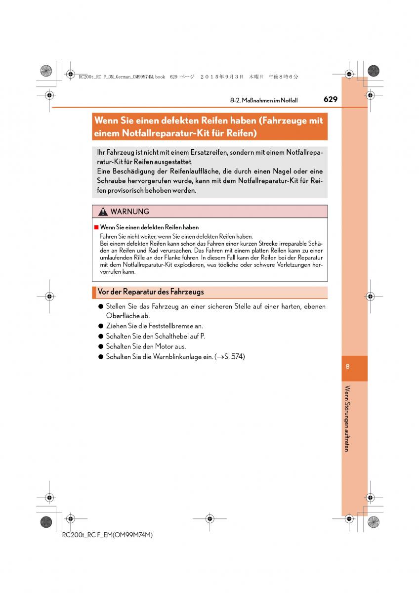 Lexus RC Handbuch / page 629