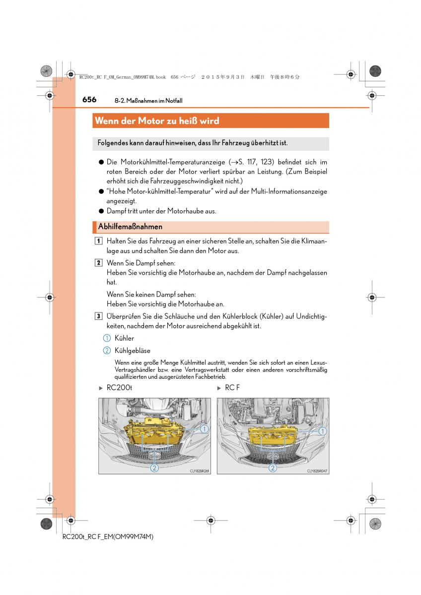 Lexus RC Handbuch / page 656