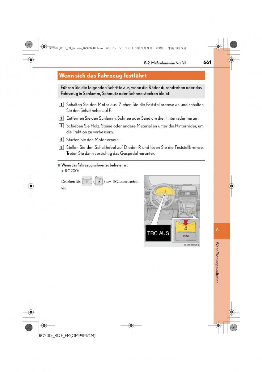 Lexus RC Handbuch / page 661