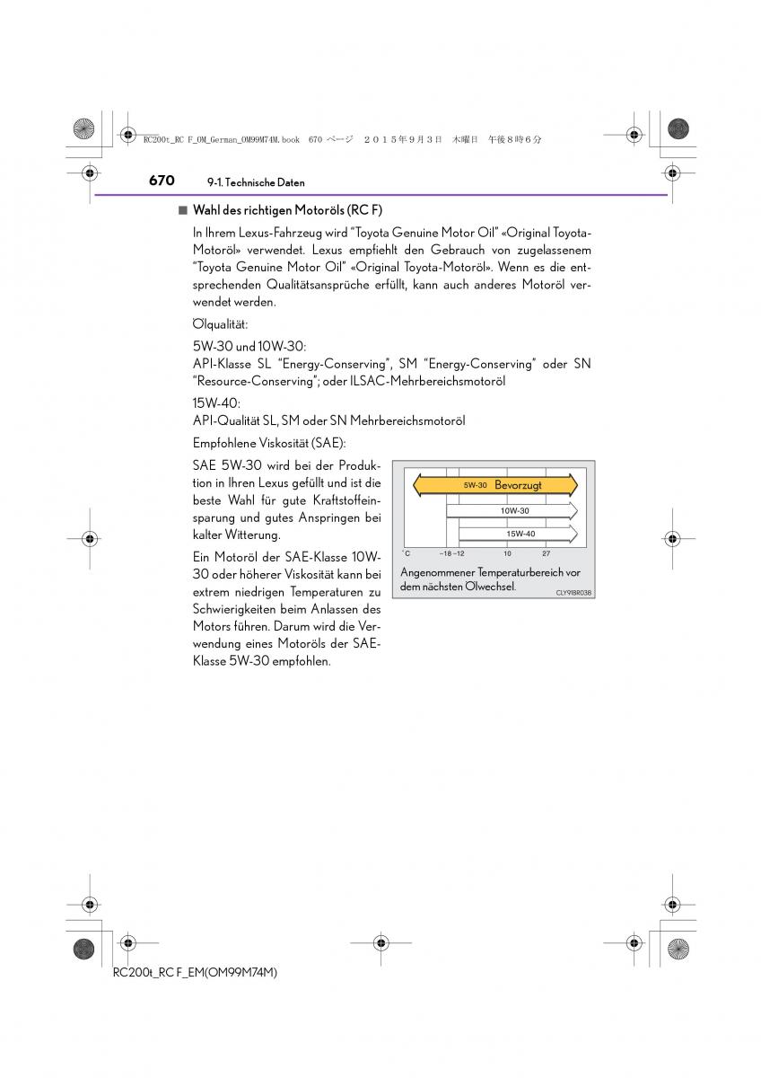 Lexus RC Handbuch / page 670