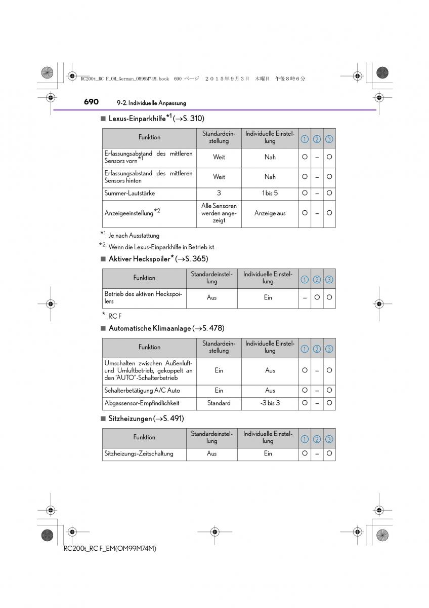Lexus RC Handbuch / page 690