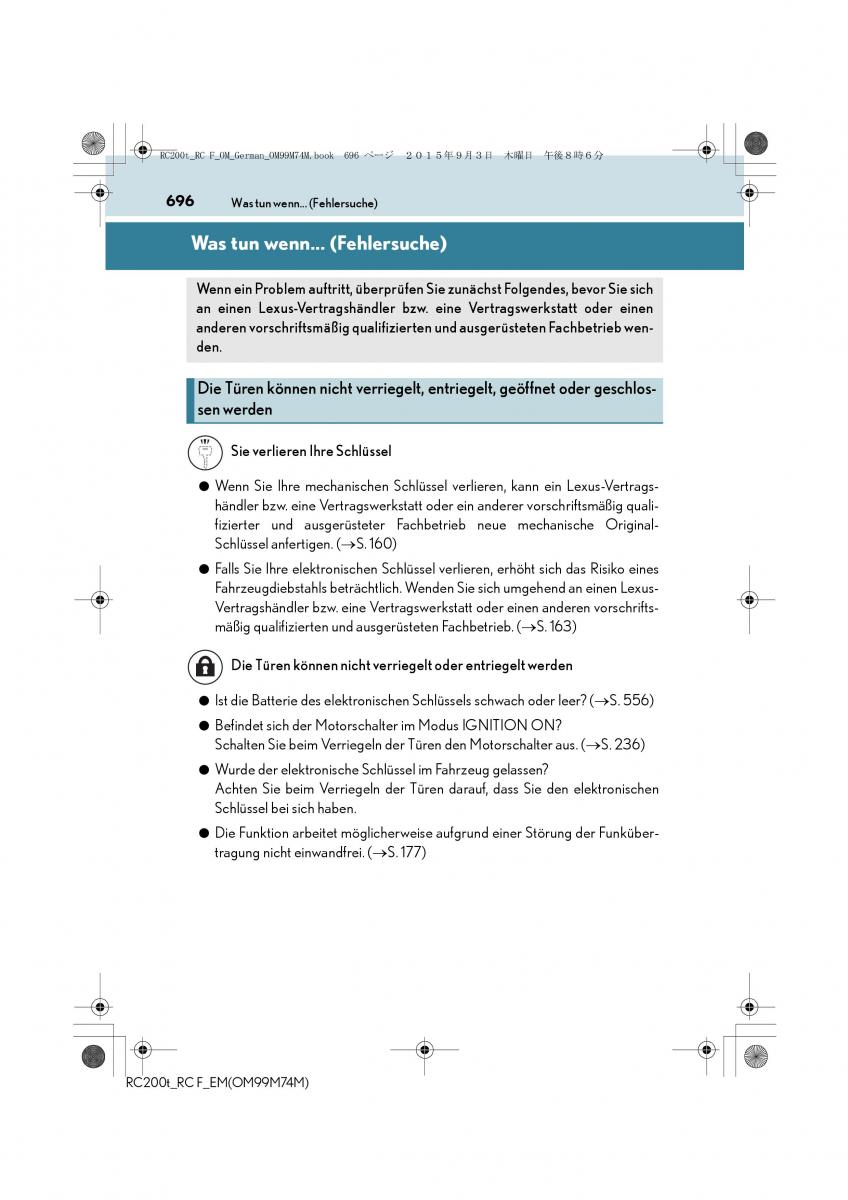 Lexus RC Handbuch / page 696