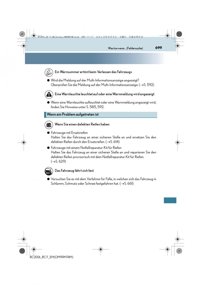 Lexus RC Handbuch / page 699