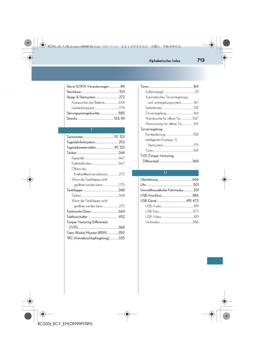 Lexus RC Handbuch / page 713