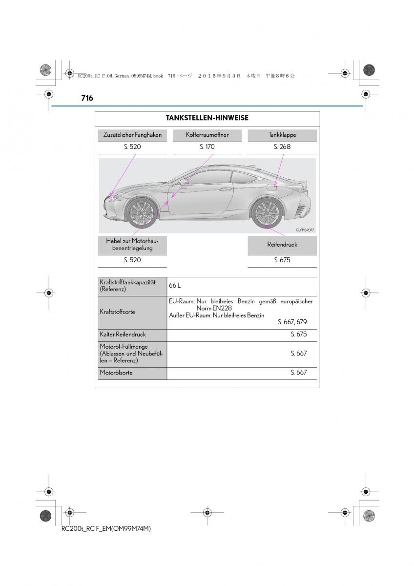 Lexus RC Handbuch / page 716