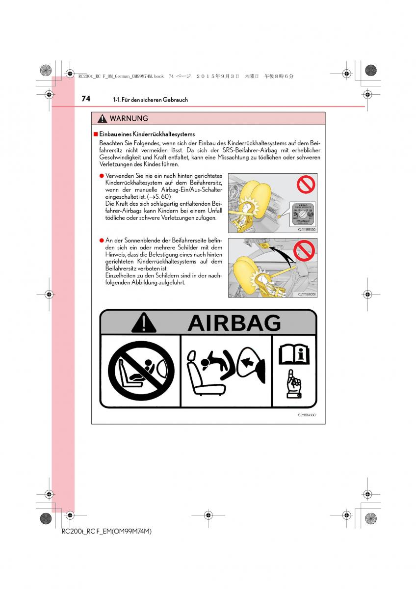 Lexus RC Handbuch / page 74