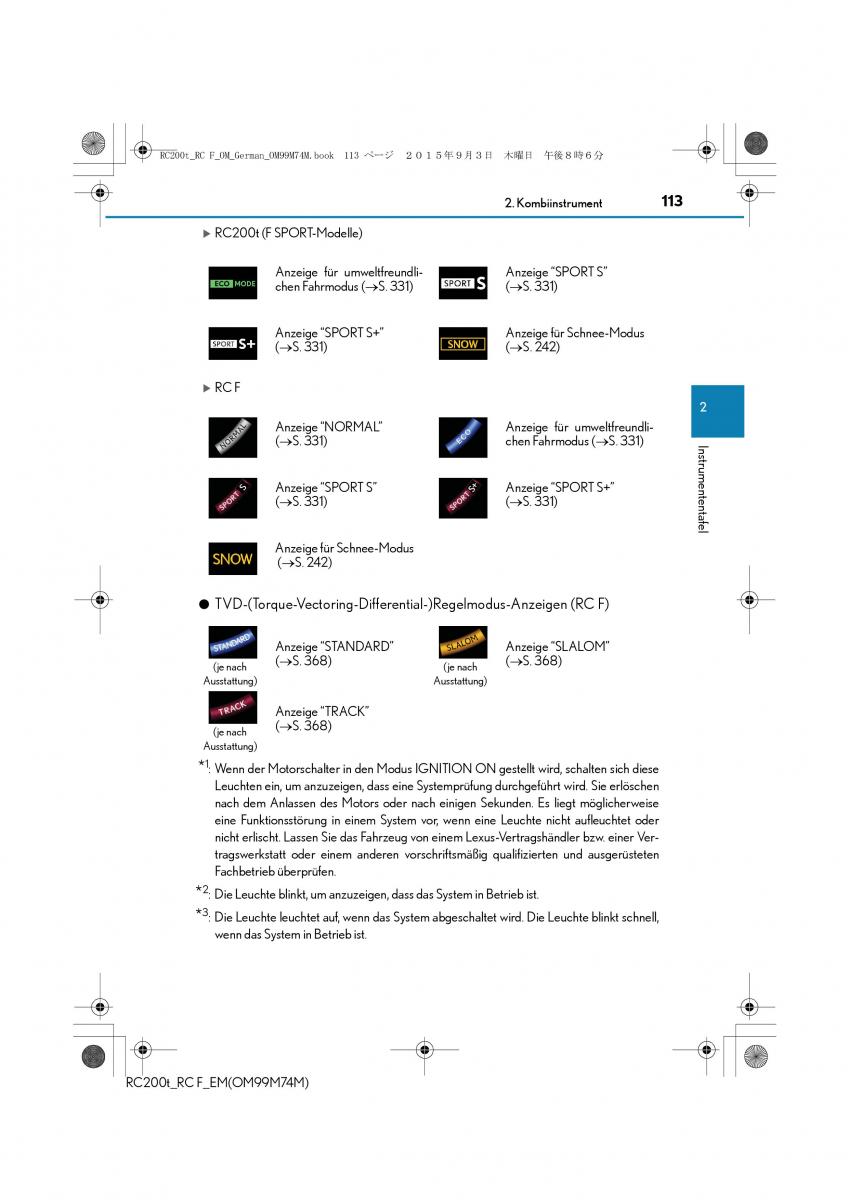 Lexus RC Handbuch / page 113