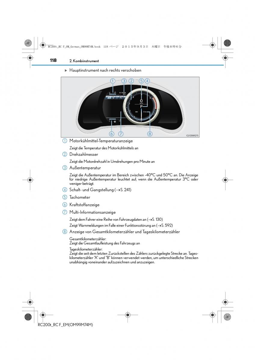 Lexus RC Handbuch / page 118