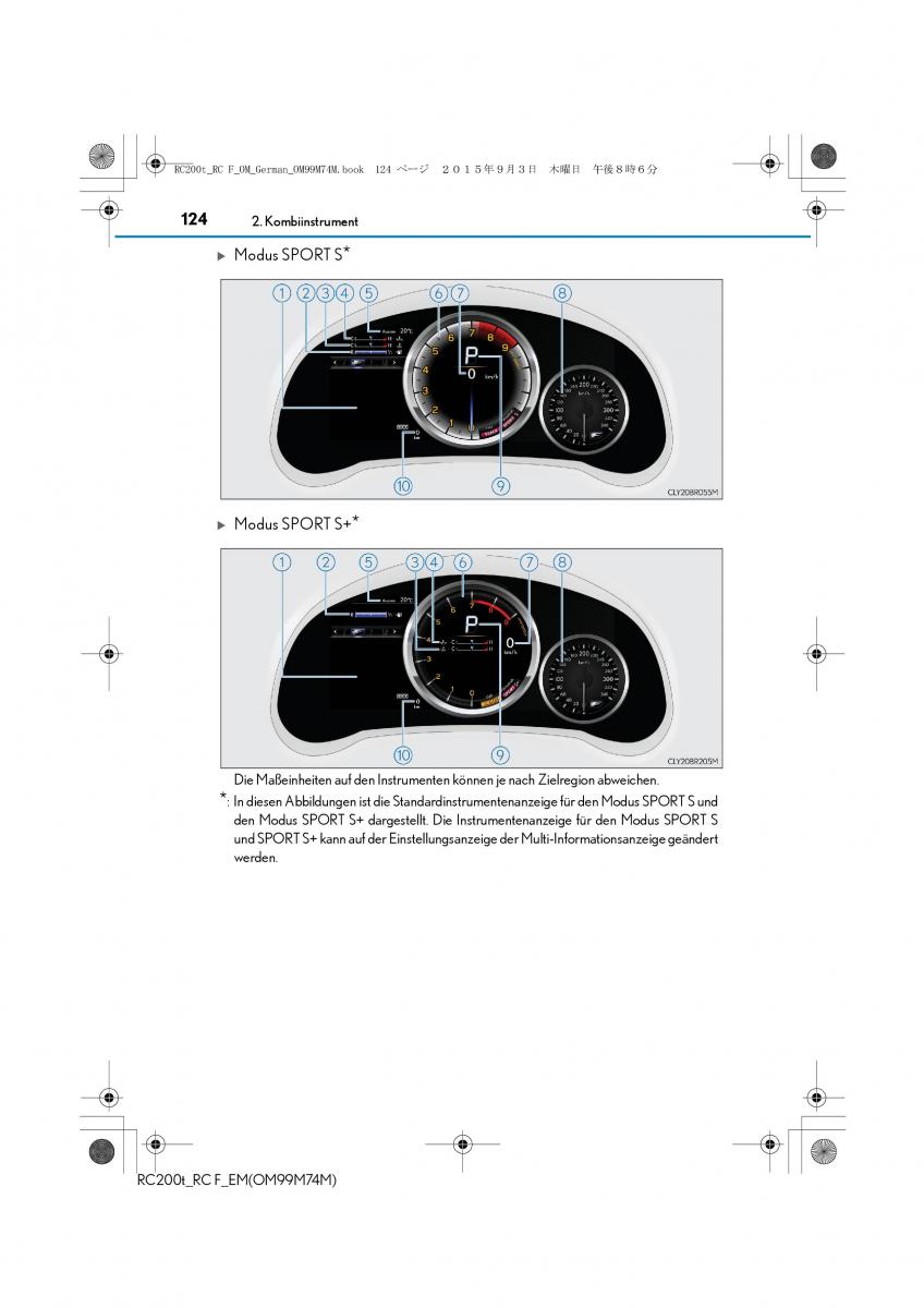 Lexus RC Handbuch / page 124