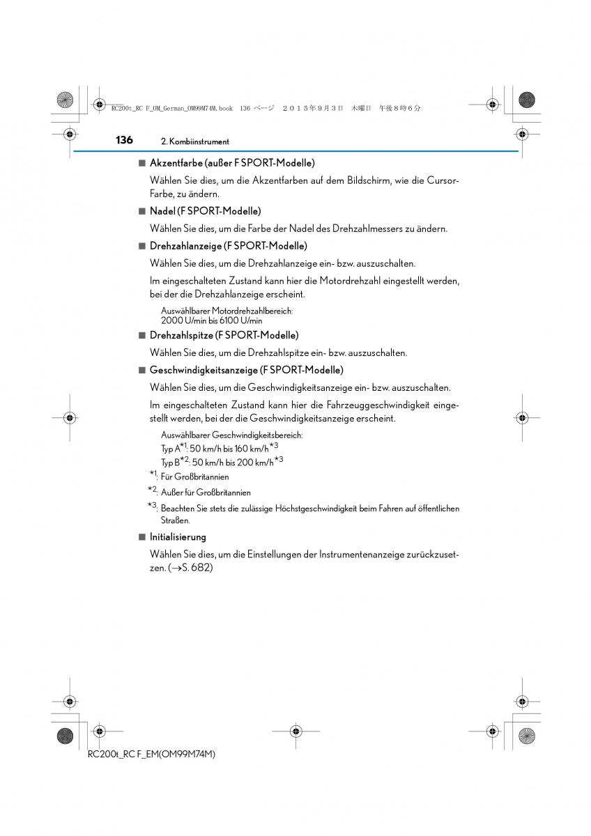 Lexus RC Handbuch / page 136