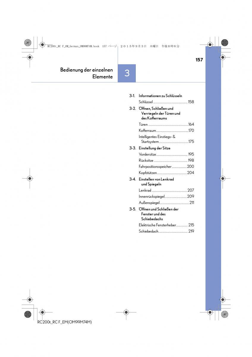 Lexus RC Handbuch / page 157