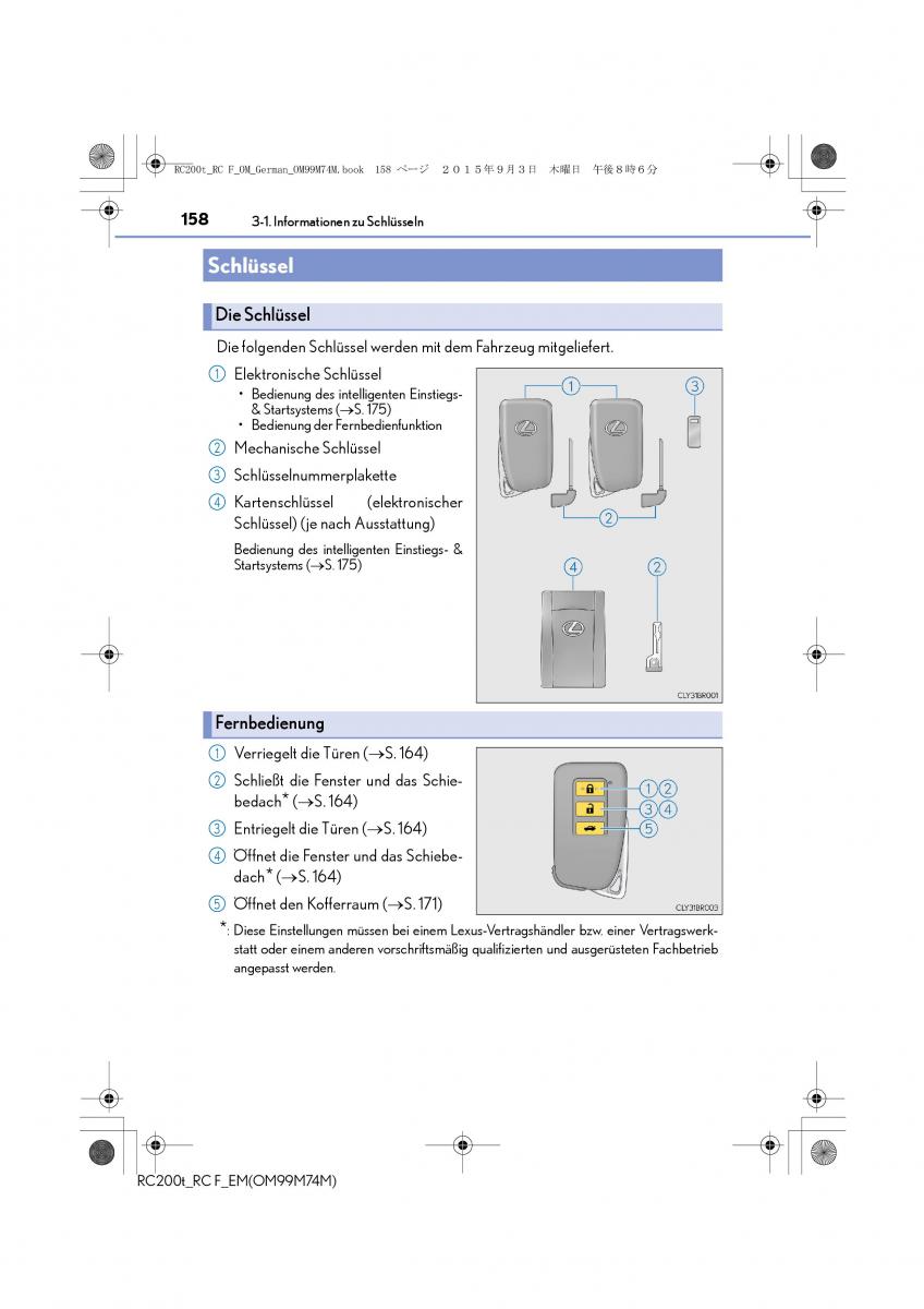 Lexus RC Handbuch / page 158
