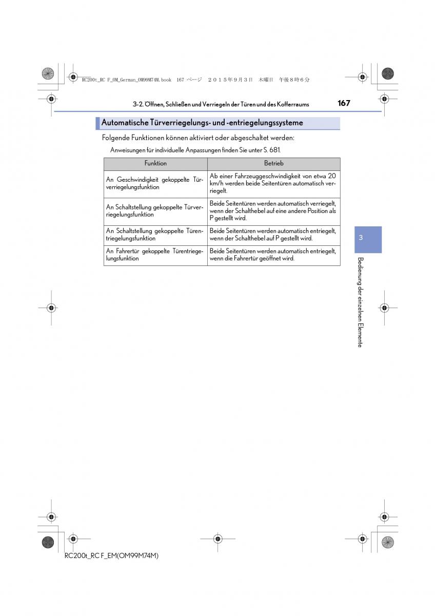 Lexus RC Handbuch / page 167