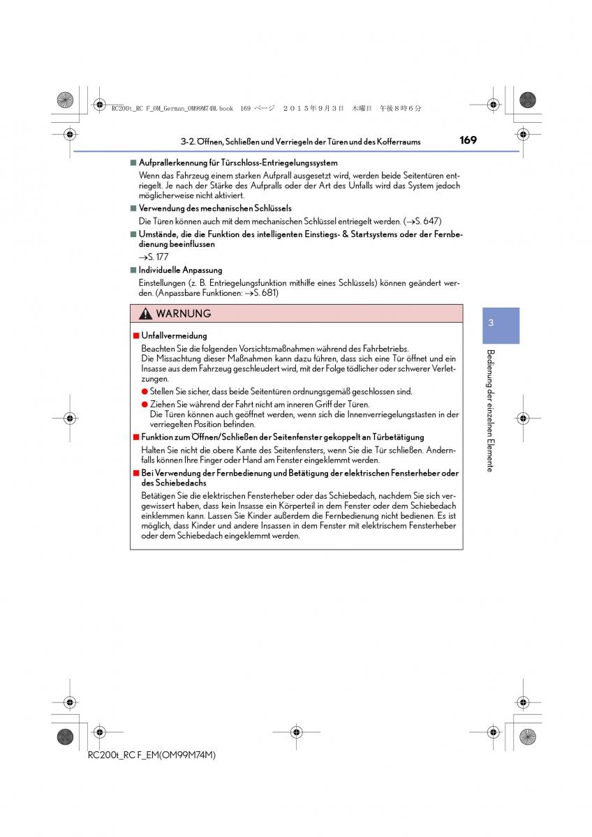 Lexus RC Handbuch / page 169