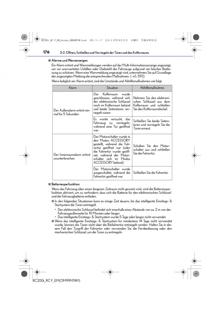 Lexus RC Handbuch / page 176
