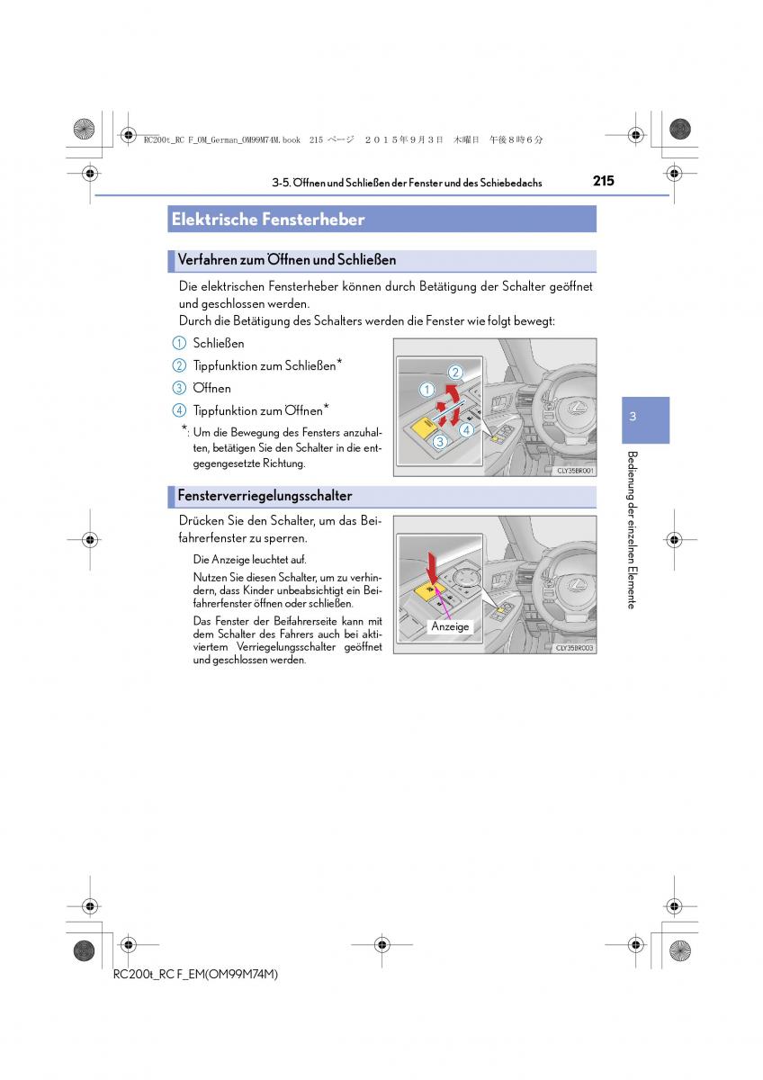 Lexus RC Handbuch / page 215