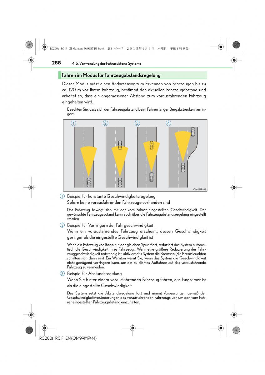 Lexus RC Handbuch / page 288