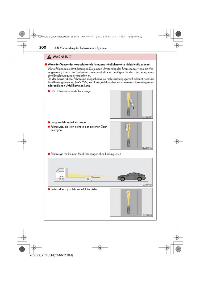 Lexus RC Handbuch / page 300