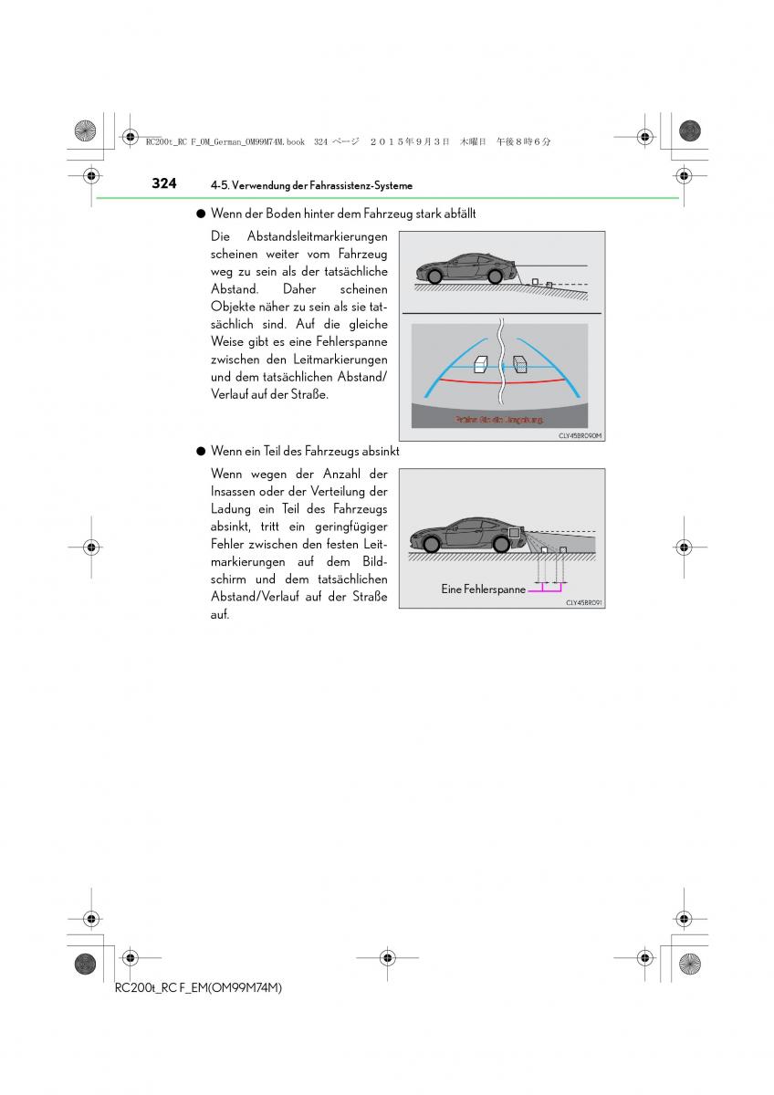 Lexus RC Handbuch / page 324