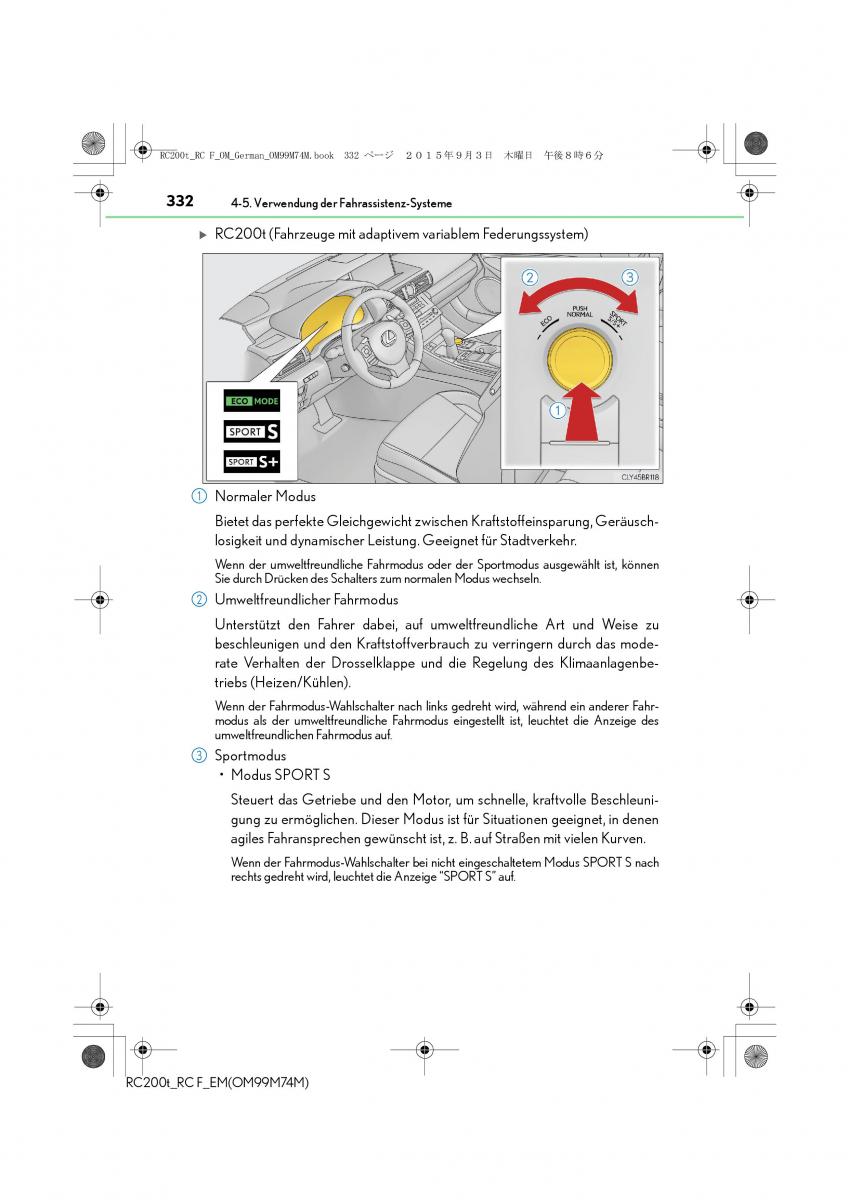 Lexus RC Handbuch / page 332
