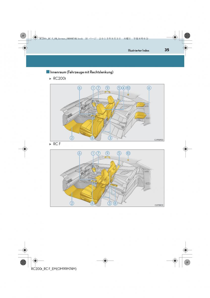Lexus RC Handbuch / page 35