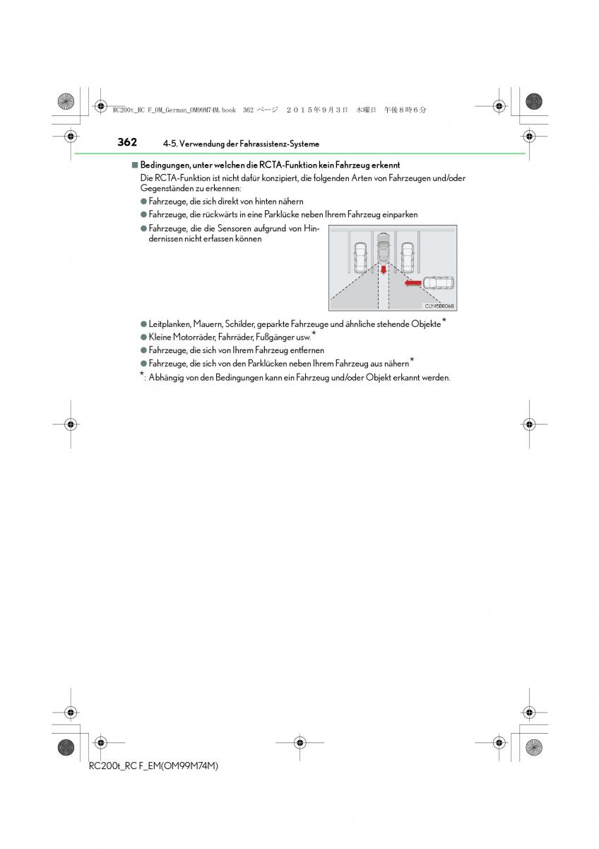 Lexus RC Handbuch / page 362