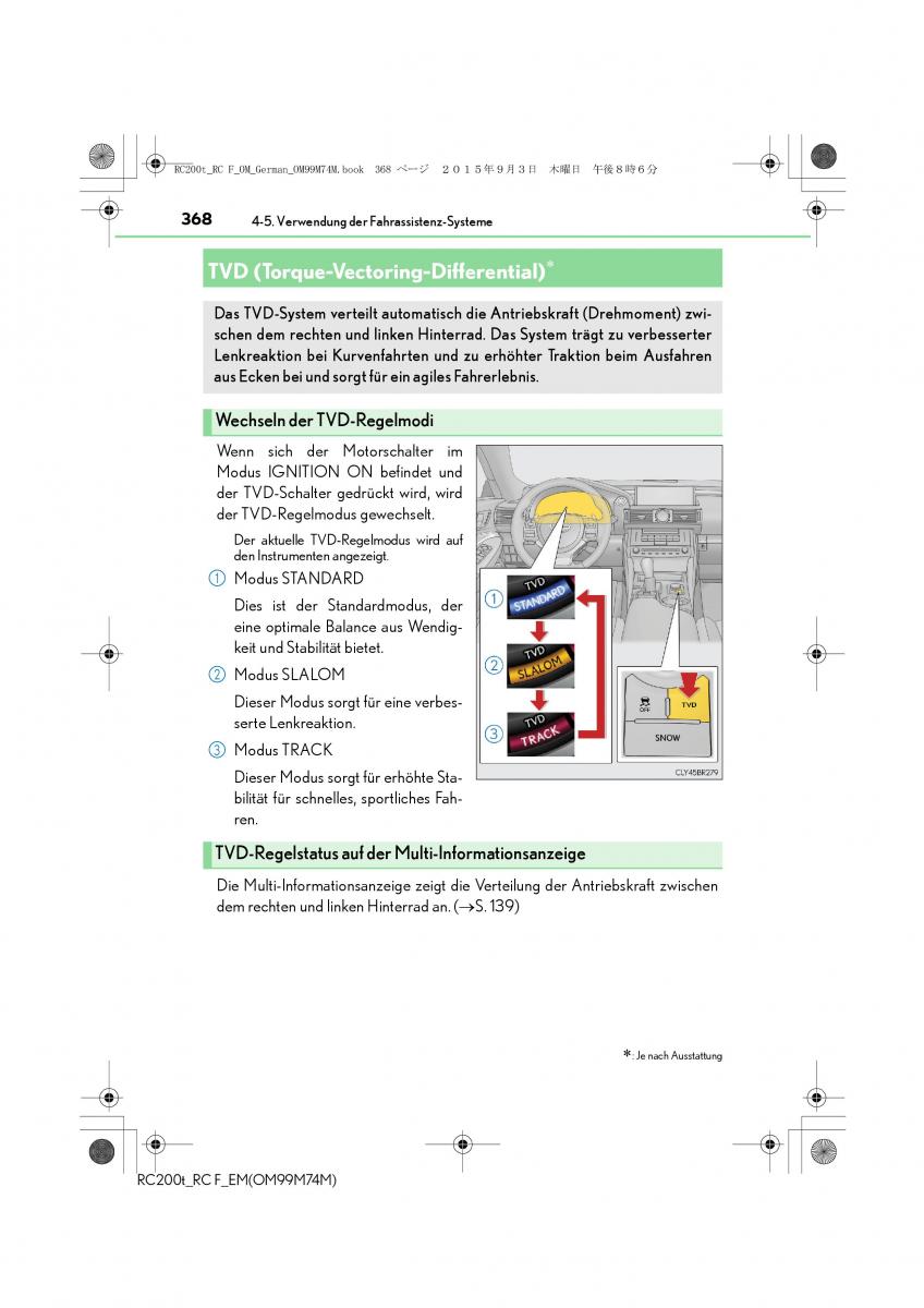 Lexus RC Handbuch / page 368