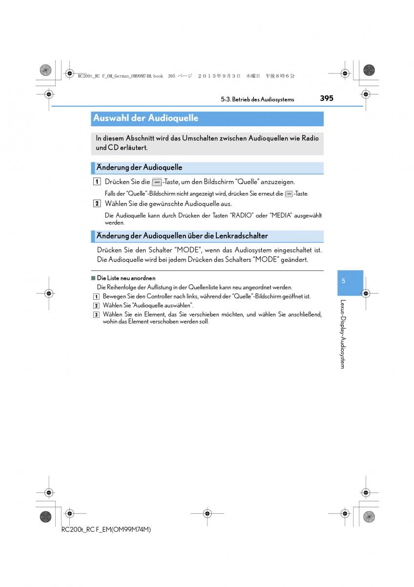 Lexus RC Handbuch / page 395