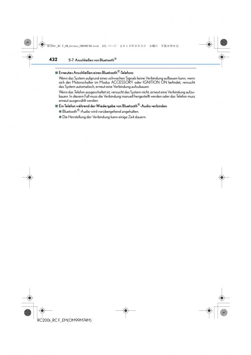Lexus RC Handbuch / page 432