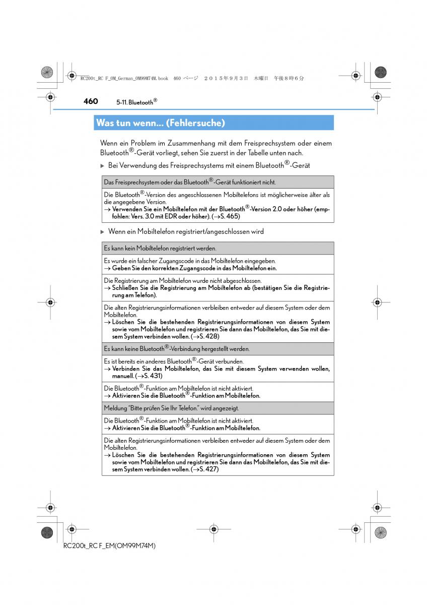 Lexus RC Handbuch / page 460