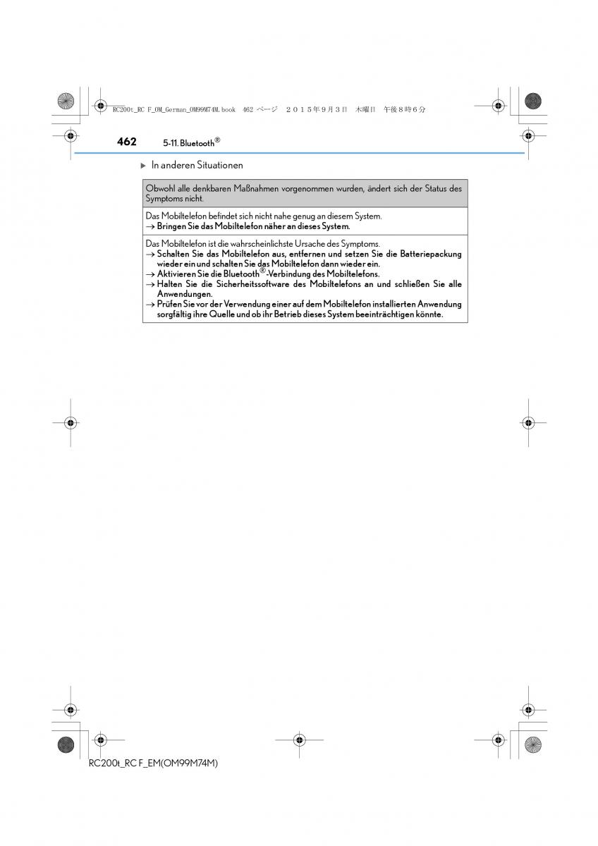 Lexus RC Handbuch / page 462