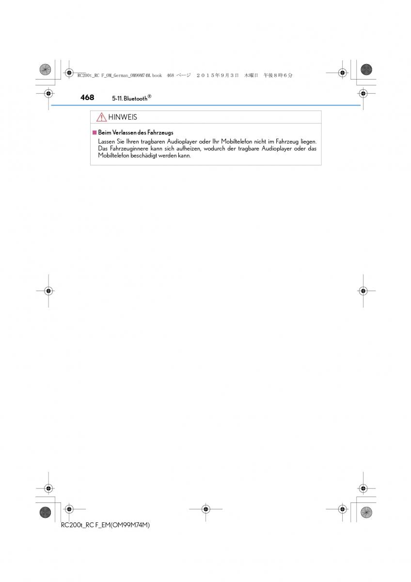 Lexus RC Handbuch / page 468