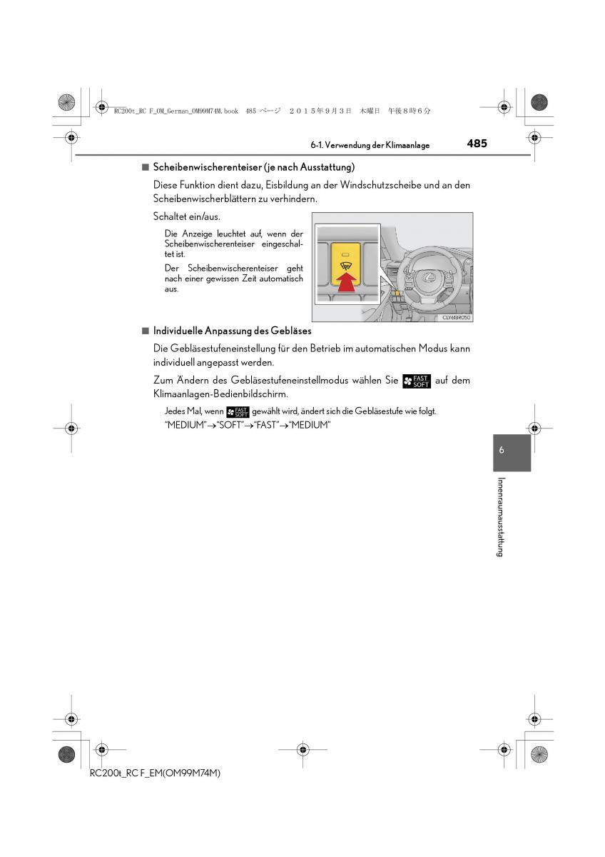 Lexus RC Handbuch / page 485