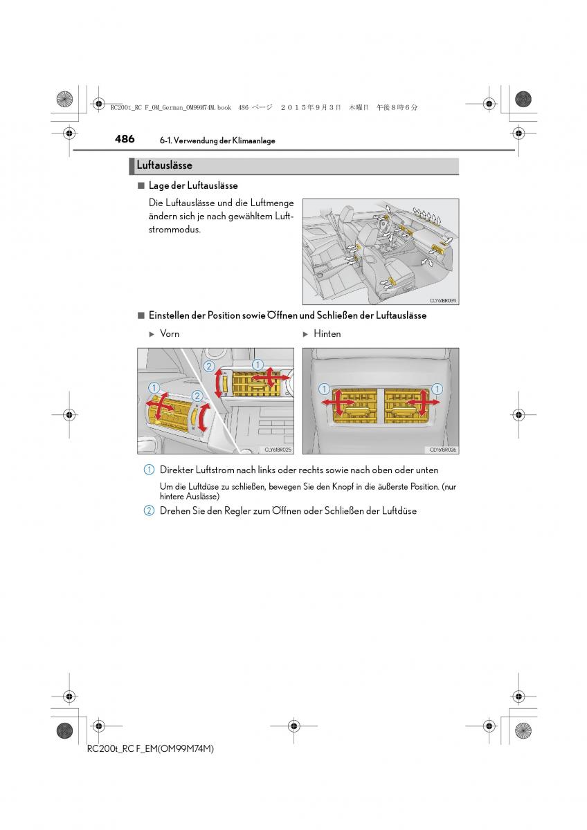 Lexus RC Handbuch / page 486