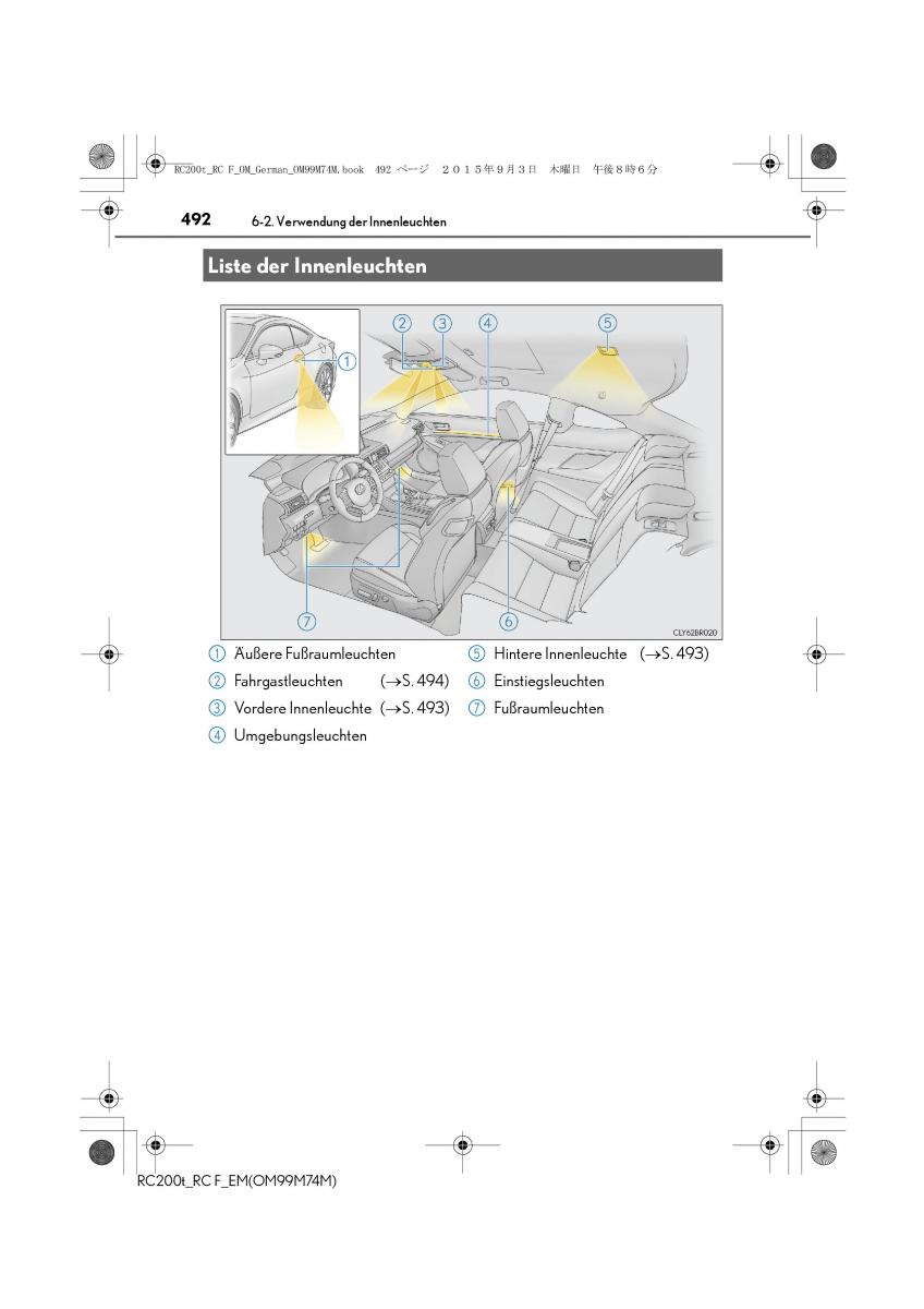 Lexus RC Handbuch / page 492