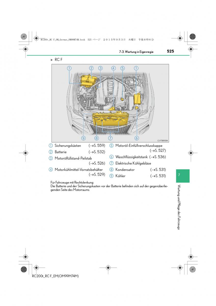 Lexus RC Handbuch / page 525