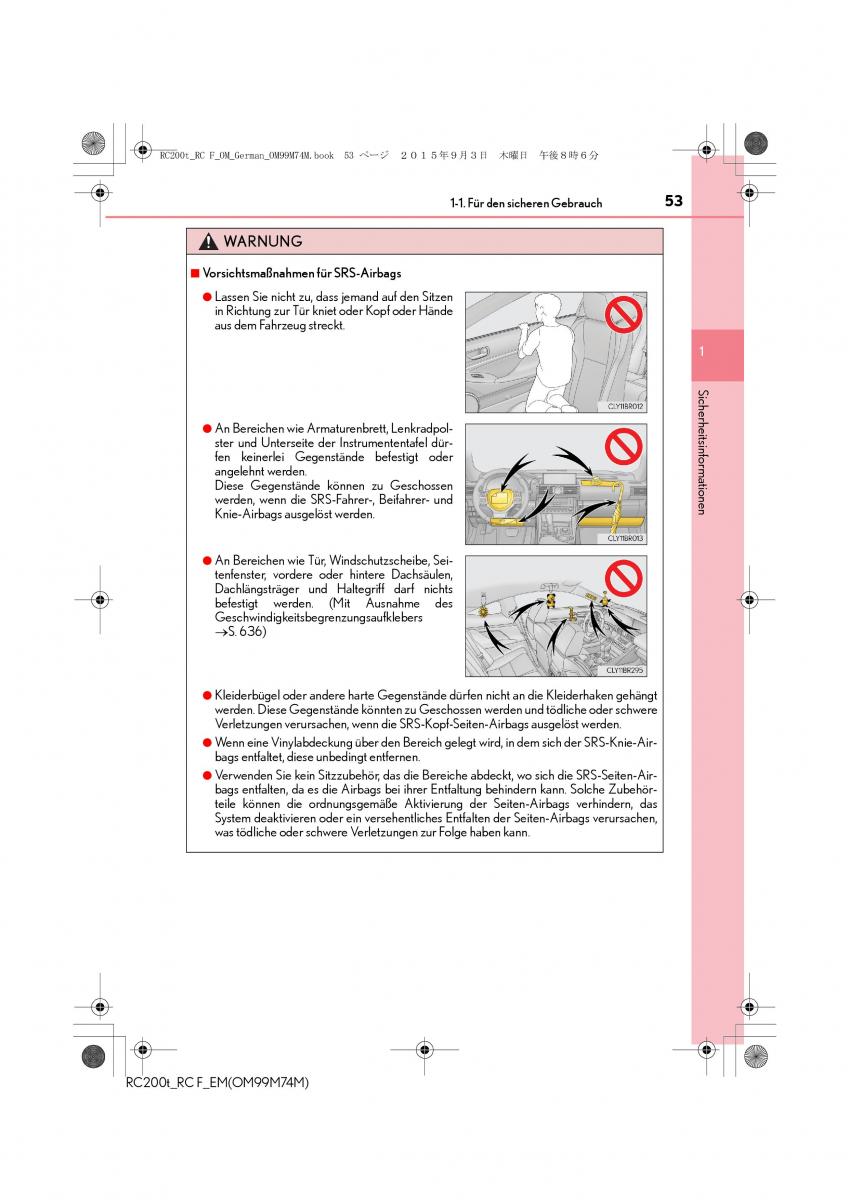 Lexus RC Handbuch / page 53