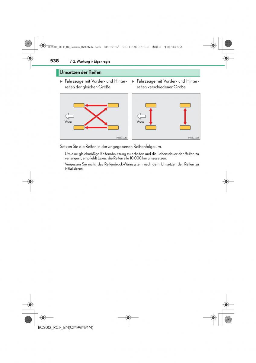 Lexus RC Handbuch / page 538