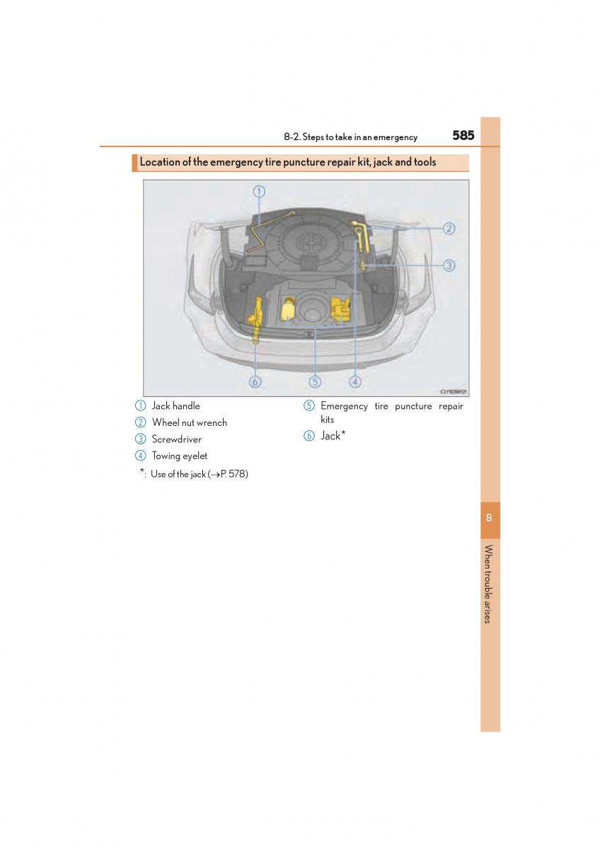 Lexus RC owners manual / page 587