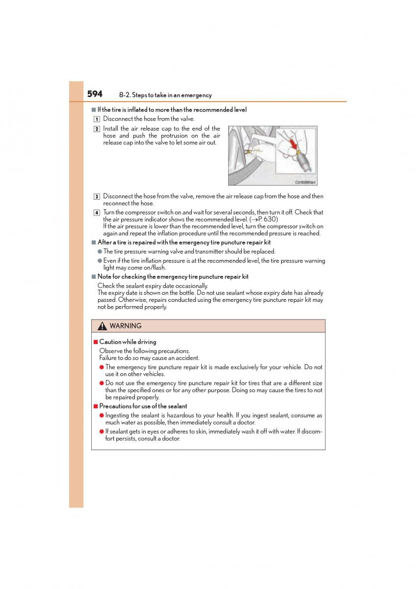 Lexus RC owners manual / page 596