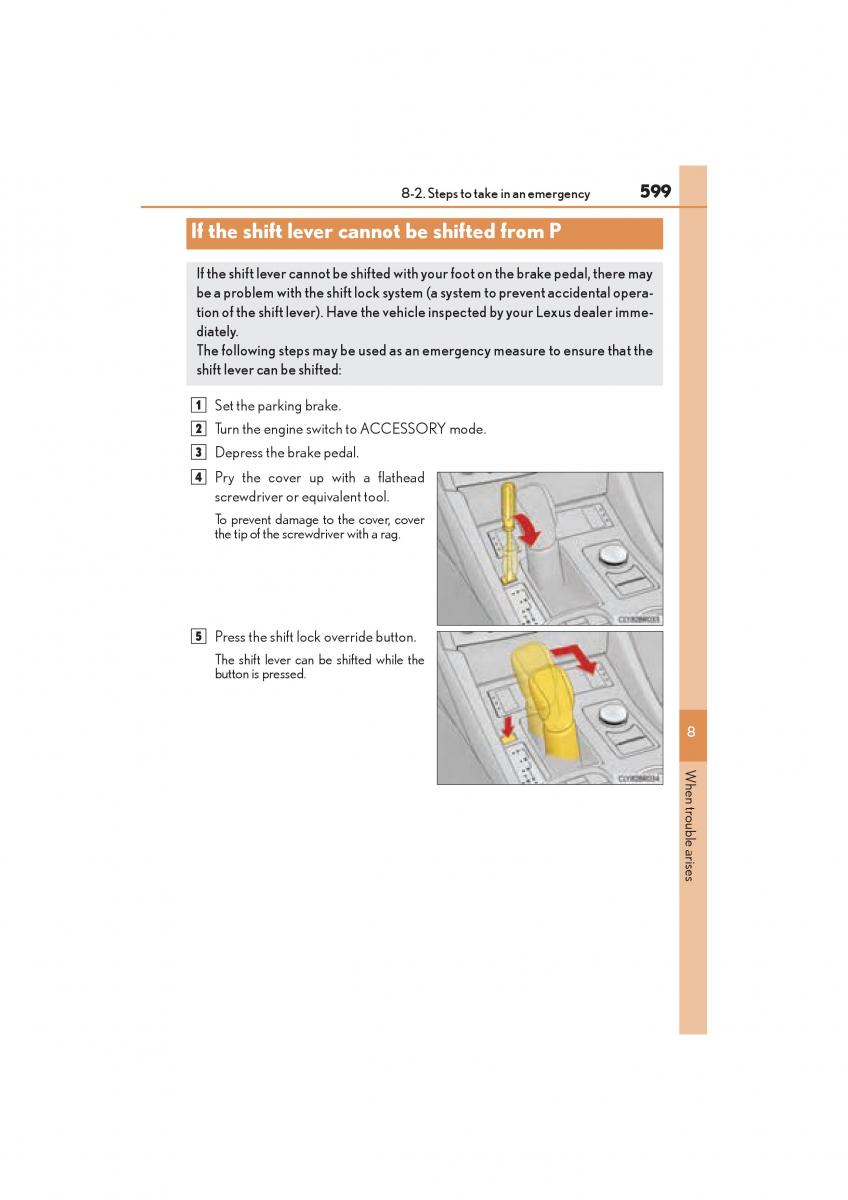 Lexus RC owners manual / page 601