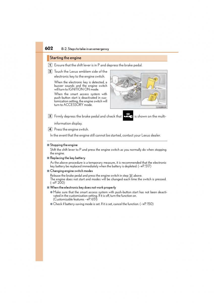 Lexus RC owners manual / page 604