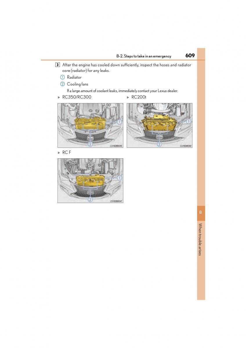 Lexus RC owners manual / page 611