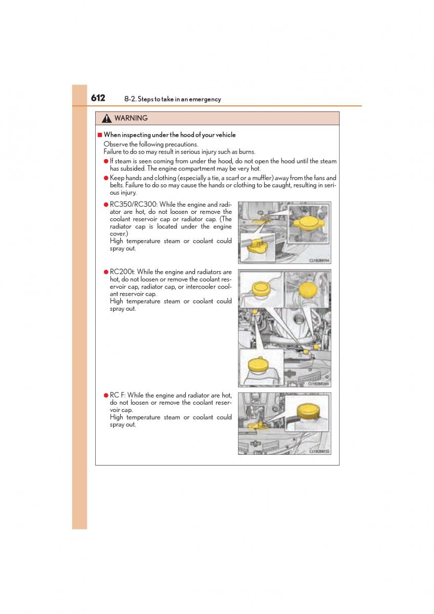 Lexus RC owners manual / page 614