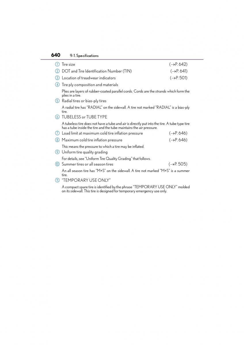 Lexus RC owners manual / page 642