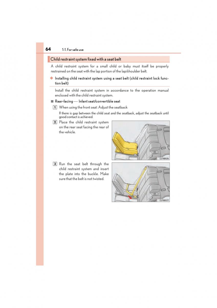 Lexus RC owners manual / page 66