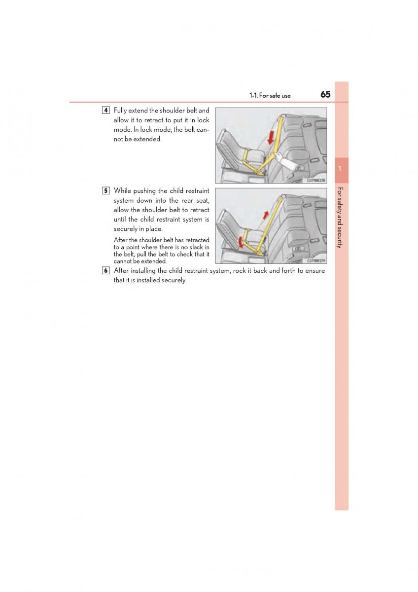 Lexus RC owners manual / page 67