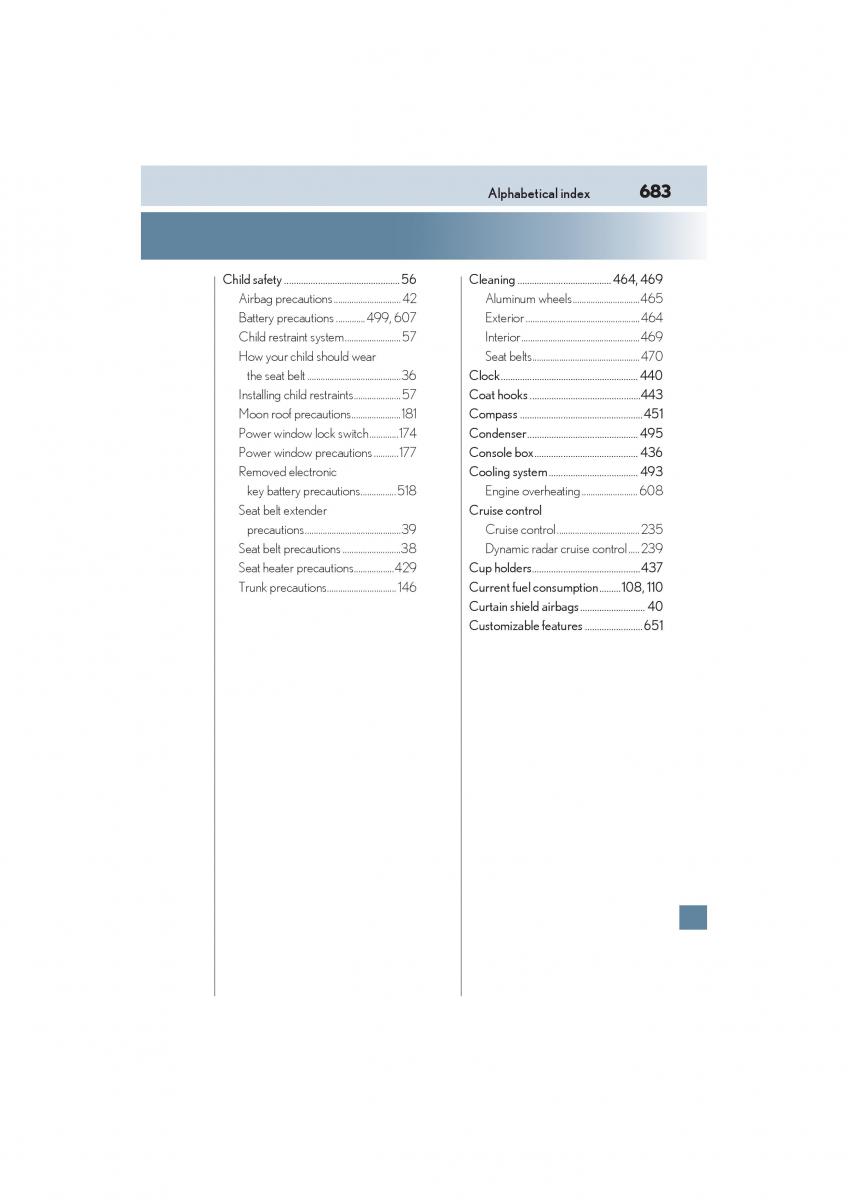 Lexus RC owners manual / page 685